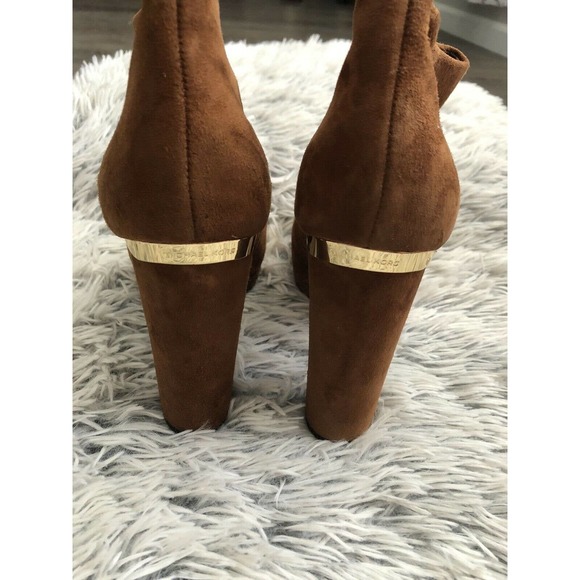 Michael Kors Brown Suede Heel Booties - Picture 2 of 9